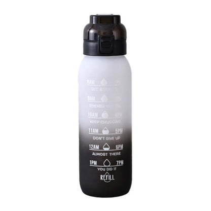 1000ml Large Capacity Tritan Water Mug Gradient Color Outdoor Sports Water Bottle