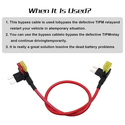 TIPM Bypass Cable Fuse Adapter Holder For Dodge Ram 1500 2500, TNX0902