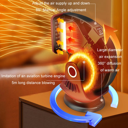 Portable Car Heater Small Fan Defogger, 12V Black, 12V Red, 24V Black, 24V Red