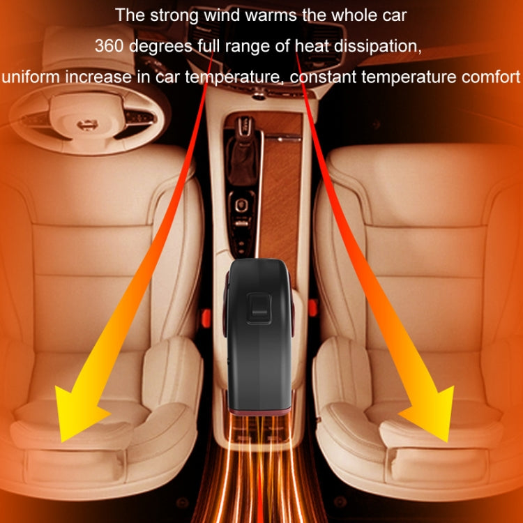 Portable Car Heater Small Fan Defogger, 12V Black, 12V Red, 24V Black, 24V Red