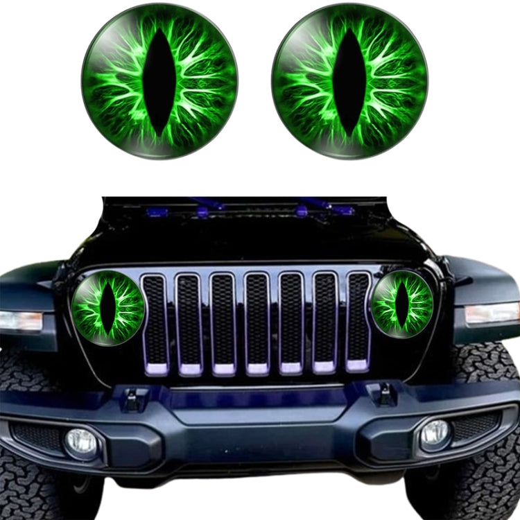 1pair Beast Eyes Headlight Decorative Stickers Off-Road Vehicle Front Lights Stereo Decals, 1, 2, 3, 4, 5, 6, 7, 8, 9, 25, 28, 29, 30, 31