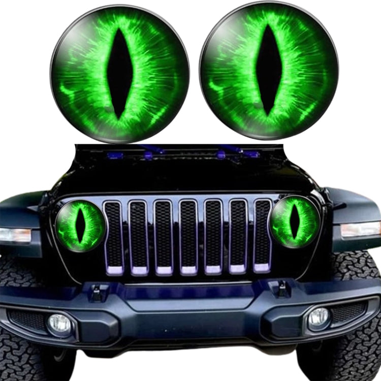 1pair Beast Eyes Headlight Decorative Stickers Off-Road Vehicle Front Lights Stereo Decals, 1, 2, 3, 4, 5, 6, 7, 8, 9, 25, 28, 29, 30, 31