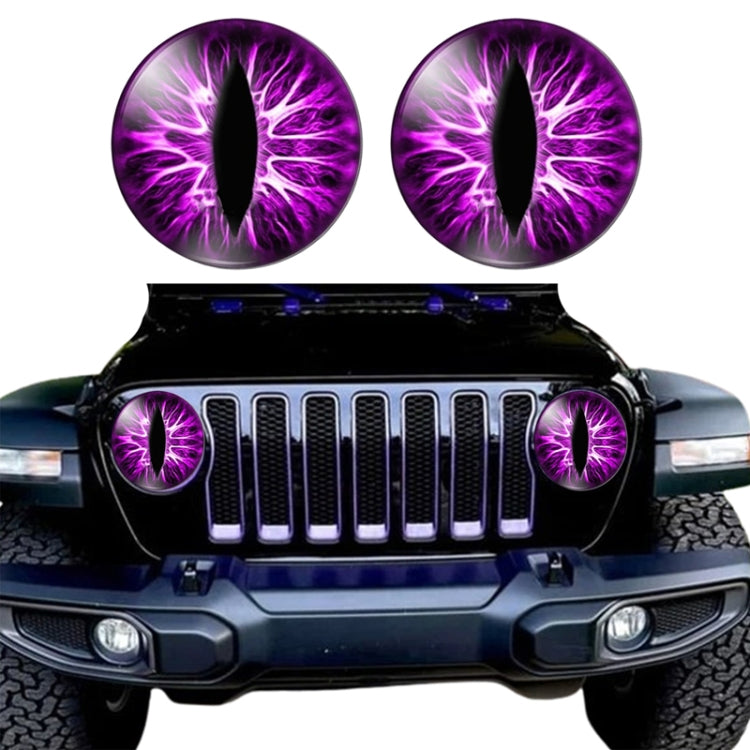 1pair Beast Eyes Headlight Decorative Stickers Off-Road Vehicle Front Lights Stereo Decals, 1, 2, 3, 4, 5, 6, 7, 8, 9, 25, 28, 29, 30, 31