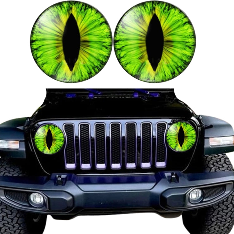 1pair Beast Eyes Headlight Decorative Stickers Off-Road Vehicle Front Lights Stereo Decals, 1, 2, 3, 4, 5, 6, 7, 8, 9, 25, 28, 29, 30, 31