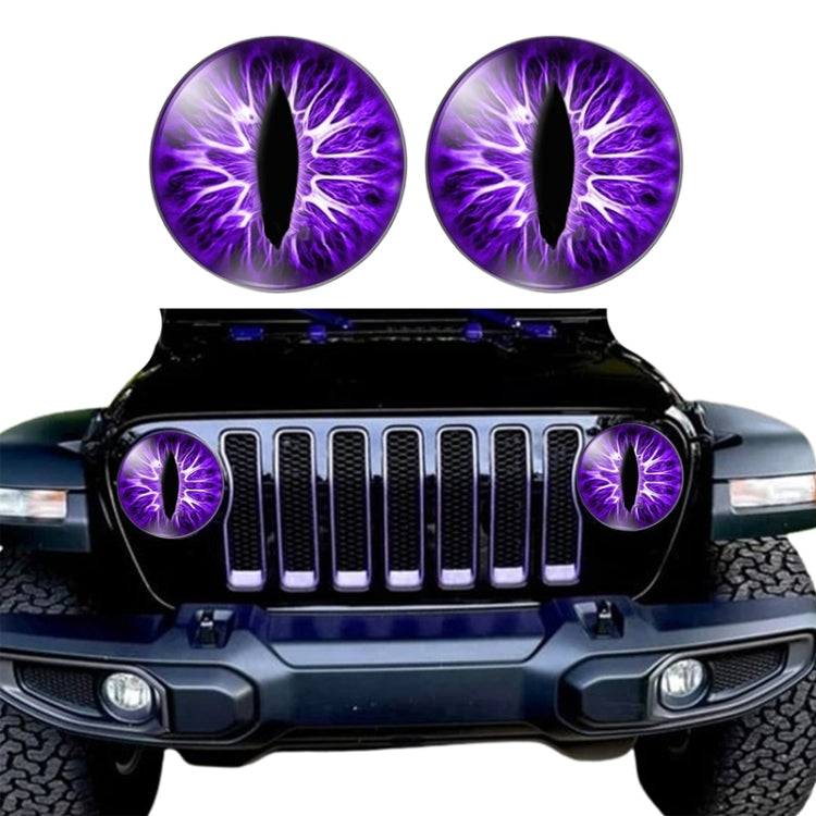1pair Beast Eyes Headlight Decorative Stickers Off-Road Vehicle Front Lights Stereo Decals, 1, 2, 3, 4, 5, 6, 7, 8, 9, 25, 28, 29, 30, 31
