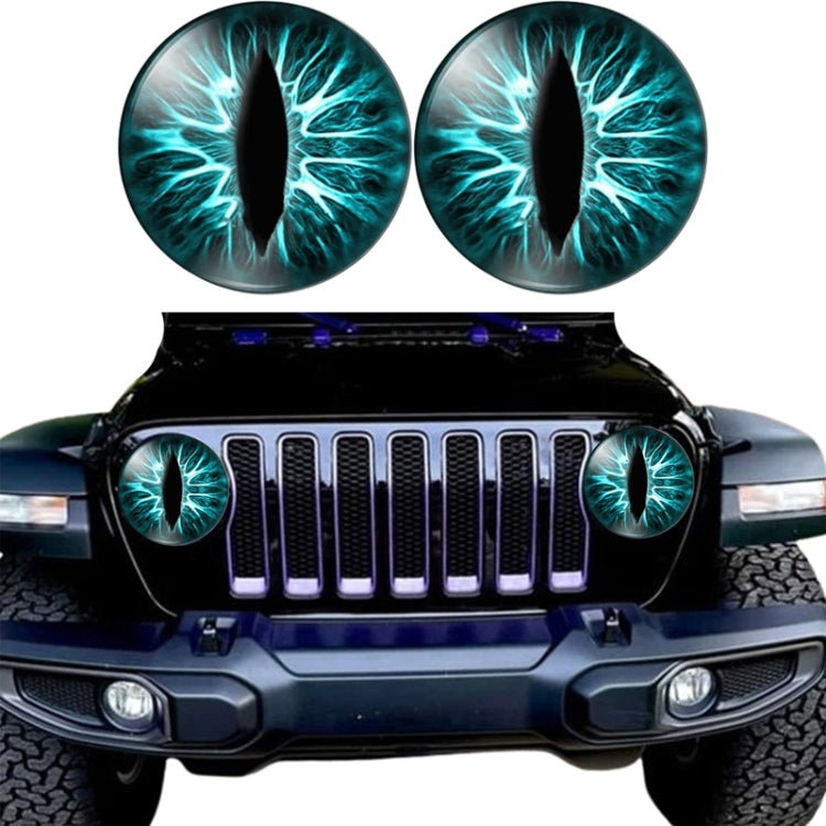 1pair Beast Eyes Headlight Decorative Stickers Off-Road Vehicle Front Lights Stereo Decals, 1, 2, 3, 4, 5, 6, 7, 8, 9, 25, 28, 29, 30, 31