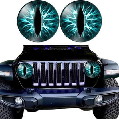 1pair Beast Eyes Headlight Decorative Stickers Off-Road Vehicle Front Lights Stereo Decals, 1, 2, 3, 4, 5, 6, 7, 8, 9, 25, 28, 29, 30, 31