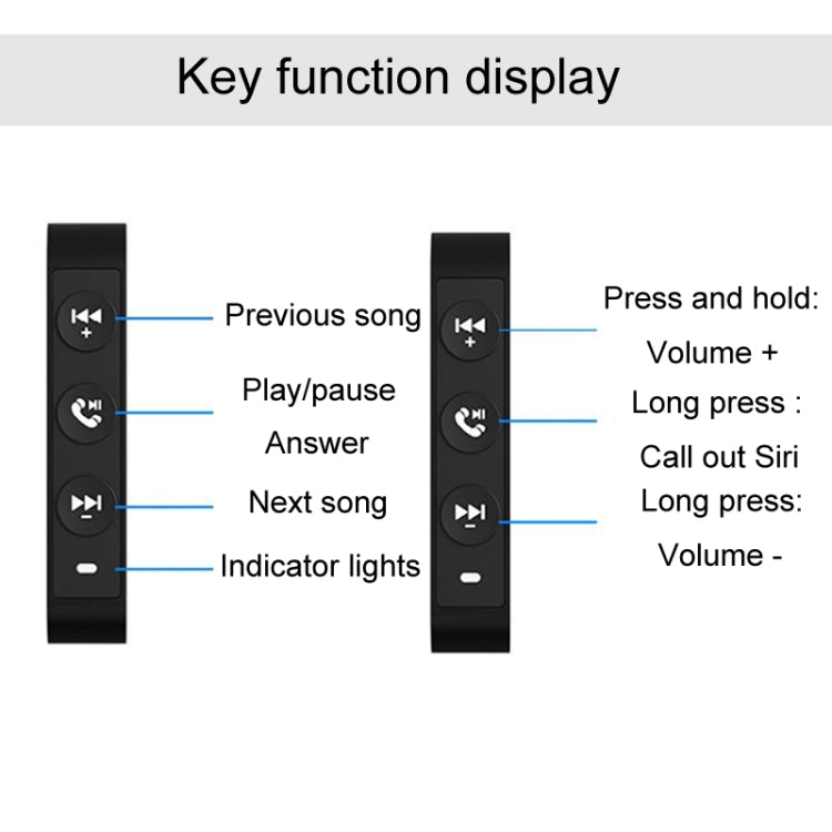 Q15 Motorcycle Riding Wireless Bluetooth Handlebar Control Phone Button Remote Controller