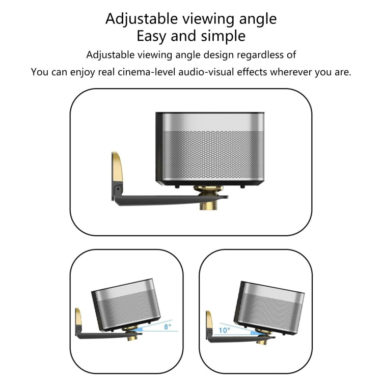 Aluminum Alloy Pan Head Adjustable Foldable Projector Wall Mount