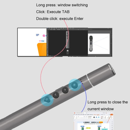 Multifunctional Conference Teaching Page Turning Pen Laser Pointer, Without Telescopic