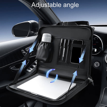 Multifunctional Car Steering Wheel Dining Table Car Seatback Hanging Foldable Storage Bag
