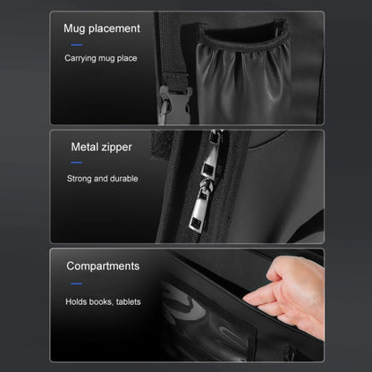 Multifunctional Car Steering Wheel Dining Table Car Seatback Hanging Foldable Storage Bag