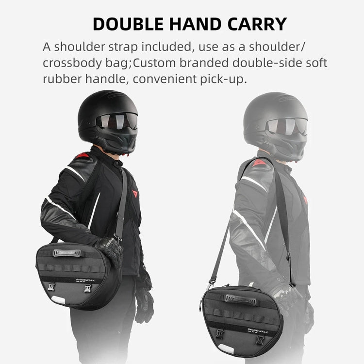 Rhinowalk MTR5001 15L Scooter Front Bag Large Capacity Curved Beam Motorcycle Rear Seat Bag, MTR5001