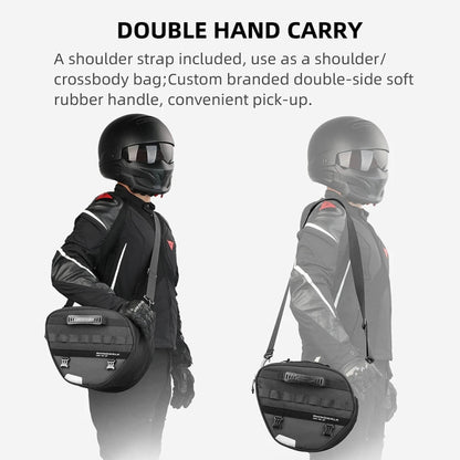 Rhinowalk MTR5001 15L Scooter Front Bag Large Capacity Curved Beam Motorcycle Rear Seat Bag, MTR5001