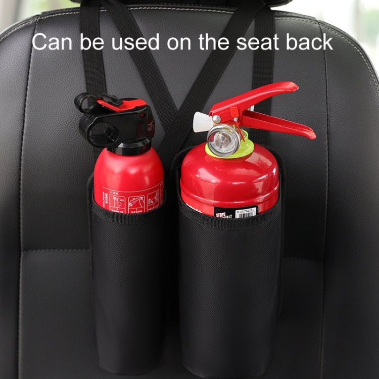 Car Fire Extinguisher Storage Bag Auto Seatback Bag Cup Holder, Small, Large