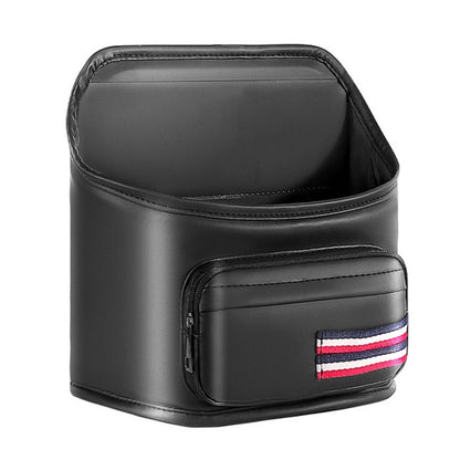 Car Seatback Storage Hanging Bag Vehicle Multifunctional Storing Tissue Box, No Built-In Bucket, With Bulit-In Bucket