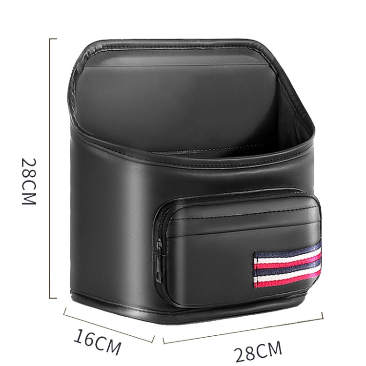 Car Seatback Storage Hanging Bag Vehicle Multifunctional Storing Tissue Box, No Built-In Bucket, With Bulit-In Bucket