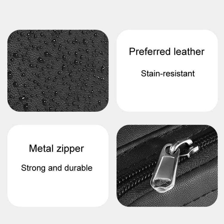 Car Seatback Storage Hanging Bag Vehicle Multifunctional Storing Tissue Box, No Built-In Bucket, With Bulit-In Bucket