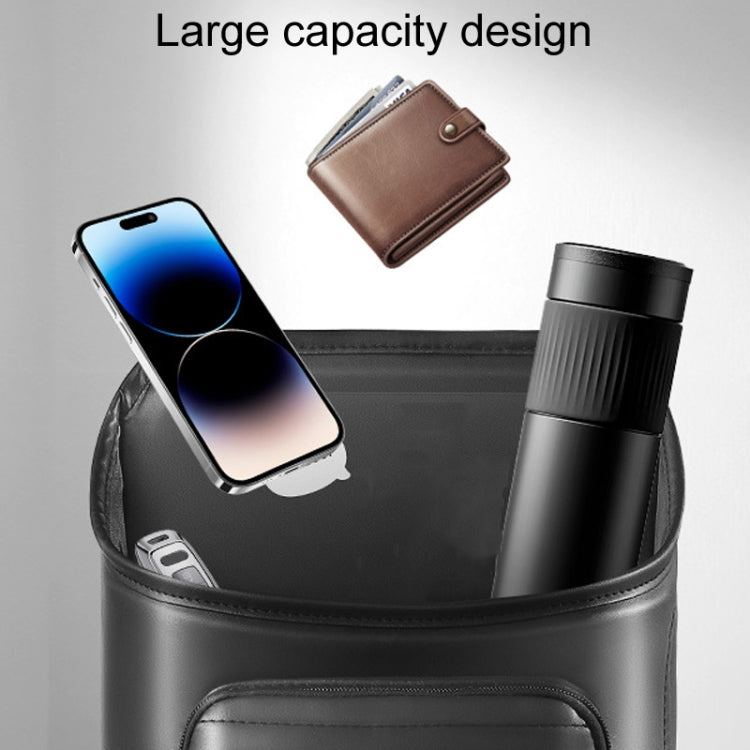 Car Seatback Storage Hanging Bag Vehicle Multifunctional Storing Tissue Box, No Built-In Bucket, With Bulit-In Bucket