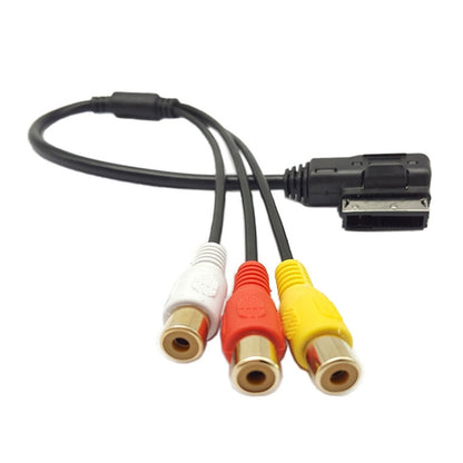 For Audi A6L / A8 / A5 / Q5 / Q7 / A1 AMI AUX 3RCA Lotus Input Cable