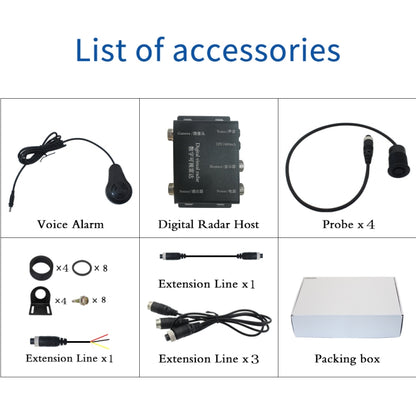 360-degree Detection Reversing Visual AHD Digital Radar