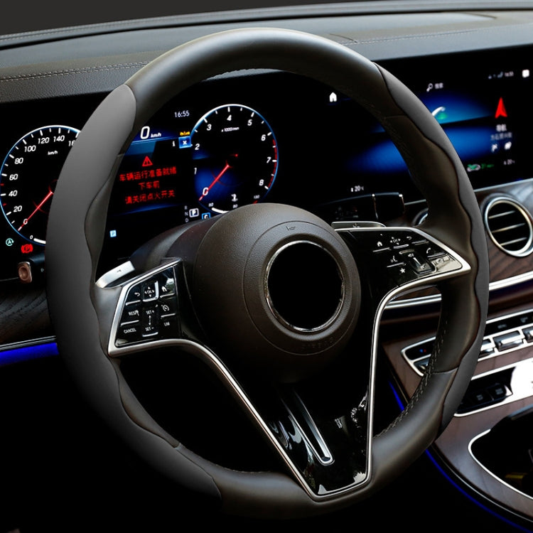 38cm Liquid Silicone Sweat-Absorbing Anti-Skid Car Steering Wheel Cover