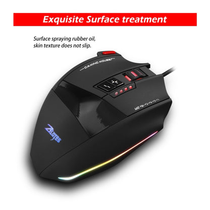 ZELOTES C13 13-keys RGB Lighting Effect Programming Macro Custom Gaming Wired Mouse, C13