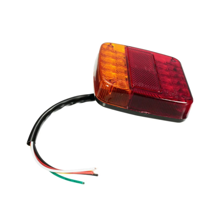 Transparent Shell Square Trailer LED Brake Tail Light