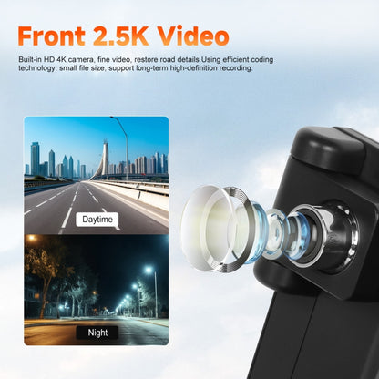 8-Inch HD Wireless CarPlay Screen DVR With Dash Cam/1080p Front Rear Camera/Bluetooth/AirPlay