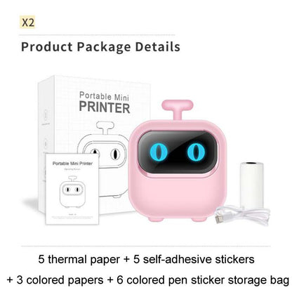 Portable Mini Thermal High Definition Student Wrong Title Photo Printer