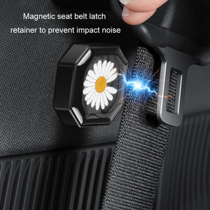 Car Seat Belt Limiter Anti-collision Shaking Abnormal Noise Stabilizer, Magnet Type, Clip Type