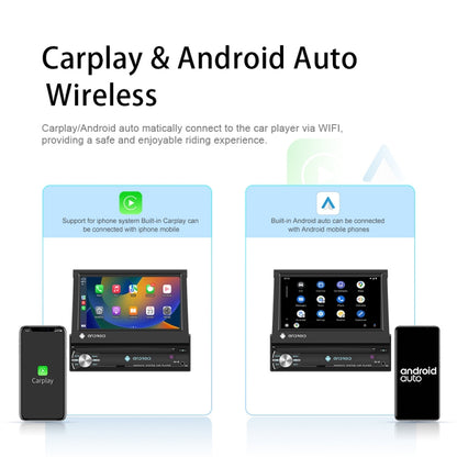 7-Inch Single Din Android 10.0 Carplay Screen With GPS Navigation/Bluetooth/Mirror Link/DVR Input, Standard Edition 1+32G, Standard Edition 2+64G, With 4-light Camera 1+32G, With 4-light Camera 2+64G, With 12-light Camera 1+32G, With 12-light Camera 2+64G