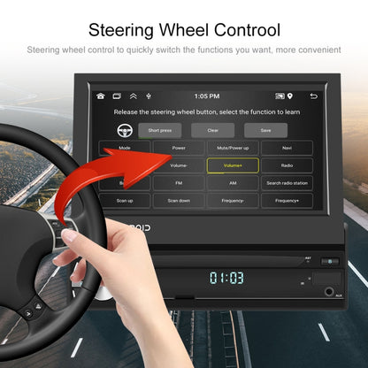 7-Inch Single Din Android 10.0 Carplay Screen With GPS Navigation/Bluetooth/Mirror Link/DVR Input, Standard Edition 1+32G, Standard Edition 2+64G, With 4-light Camera 1+32G, With 4-light Camera 2+64G, With 12-light Camera 1+32G, With 12-light Camera 2+64G
