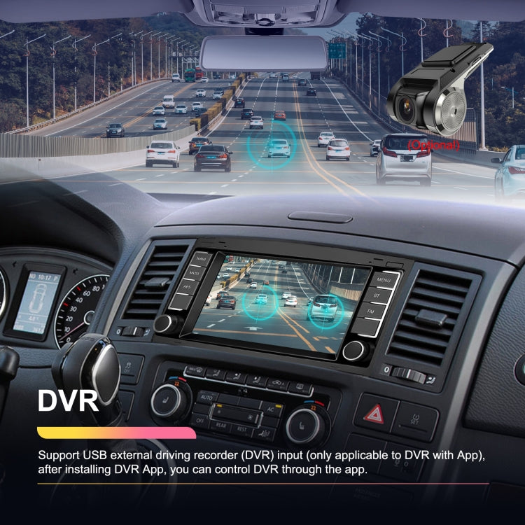 For Volkswagen Touareg 7-Inch Car WiFi Player Android 13 System Support CarPlay/Android Auto, 2+64G Standard Edition, 2+64G With AHD Camera and Mic, 4+64G Standard Edition, 4+64G With AHD Camera and Mic