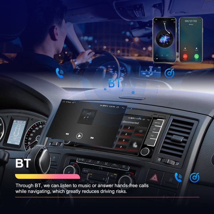 For Volkswagen Touareg 7-Inch Car WiFi Player Android 13 System Support CarPlay/Android Auto, 2+64G Standard Edition, 2+64G With AHD Camera and Mic, 4+64G Standard Edition, 4+64G With AHD Camera and Mic