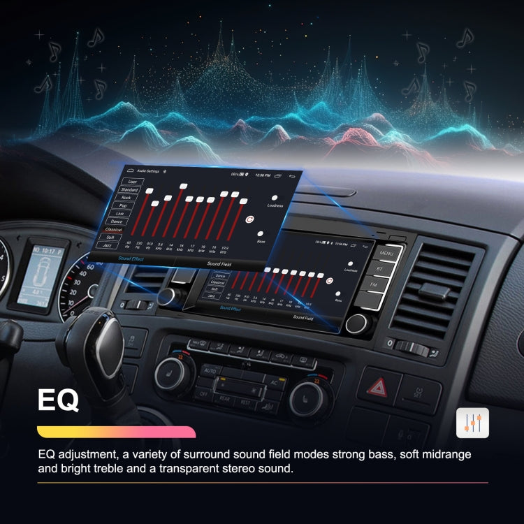 For Volkswagen Touareg 7-Inch Car WiFi Player Android 13 System Support CarPlay/Android Auto, 2+64G Standard Edition, 2+64G With AHD Camera and Mic, 4+64G Standard Edition, 4+64G With AHD Camera and Mic