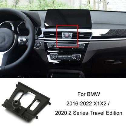 For BMW Car Air Outlet Modified Mobile Phone Holder Base, 05-12 3 Series, 08-13 X5/X6, 09-15 7 Series, 11-16 X3/X4, 10-17 5GT  Imported, 11-17 5 Series, 11-17 5 Series Universal Applicable to Double Rollers, 12-15 X1, 13-19 3 Series/4 Series           ...