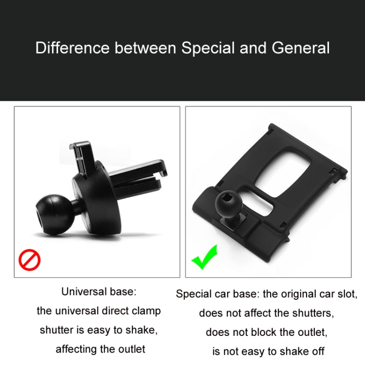 For BMW Car Air Outlet Modified Mobile Phone Holder Base, 05-12 3 Series, 08-13 X5/X6, 09-15 7 Series, 11-16 X3/X4, 10-17 5GT  Imported, 11-17 5 Series, 11-17 5 Series Universal Applicable to Double Rollers, 12-15 X1, 13-19 3 Series/4 Series           ...