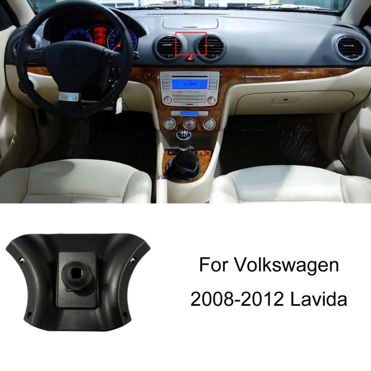 For Volkswagen Car Air Outlet Modified Mobile Phone Holder Base, 05-13 Touran, 08-12 Lavida, 08-12 Bora, 09-13 Golf 6, 11-15 Passat, 11-18 POLO, 11-18 Touareg, 17-21 Magotan/19-20 CC, 14-20 Golf, 12-14 Sagitar, 12-14 Magotan                            ...