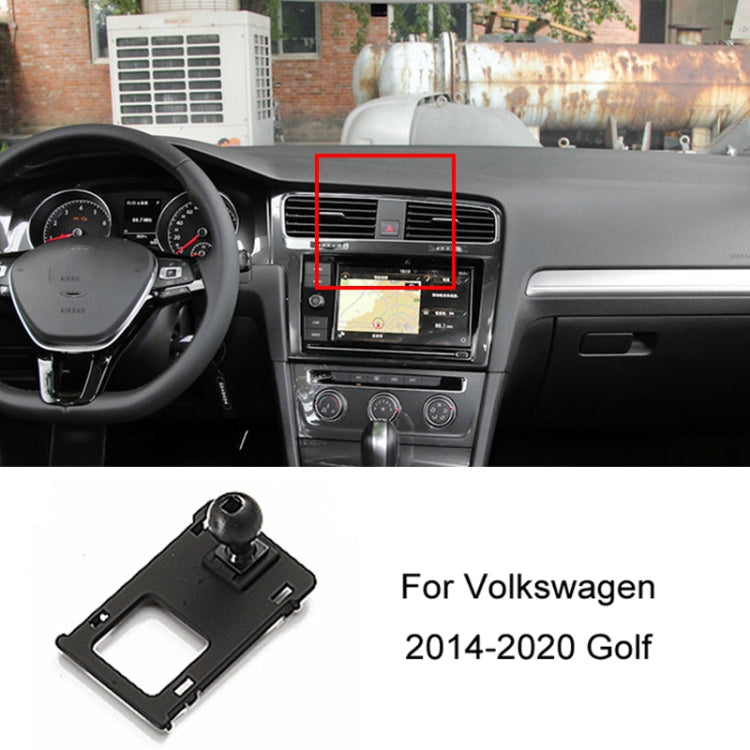 For Volkswagen Car Air Outlet Modified Mobile Phone Holder Base, 05-13 Touran, 08-12 Lavida, 08-12 Bora, 09-13 Golf 6, 11-15 Passat, 11-18 POLO, 11-18 Touareg, 17-21 Magotan/19-20 CC, 14-20 Golf, 12-14 Sagitar, 12-14 Magotan                            ...