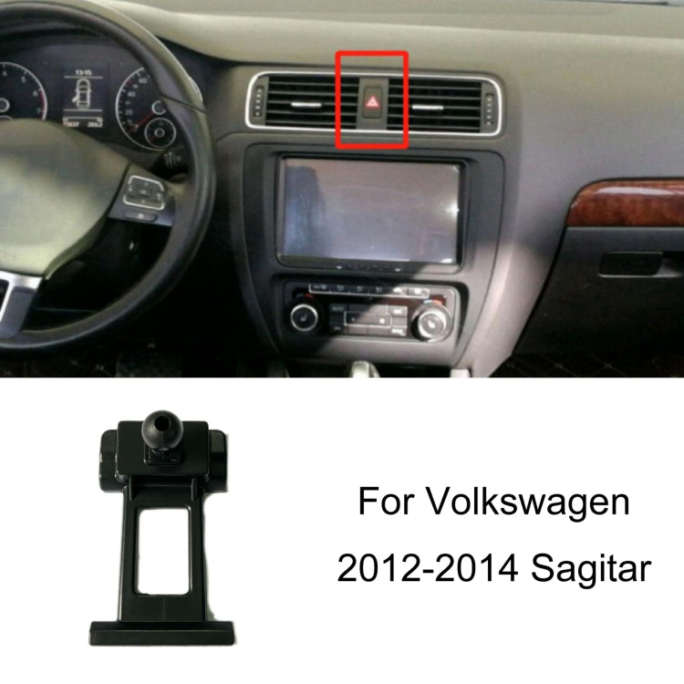 For Volkswagen Car Air Outlet Modified Mobile Phone Holder Base, 05-13 Touran, 08-12 Lavida, 08-12 Bora, 09-13 Golf 6, 11-15 Passat, 11-18 POLO, 11-18 Touareg, 17-21 Magotan/19-20 CC, 14-20 Golf, 12-14 Sagitar, 12-14 Magotan                            ...