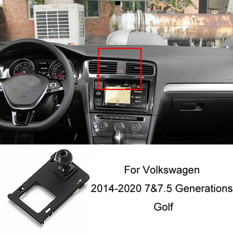 For Volkswagen Car Air Outlet Modified Mobile Phone Holder Base, 05-13 Touran, 08-12 Lavida, 08-12 Bora, 09-13 Golf 6, 11-15 Passat, 11-18 POLO, 11-18 Touareg, 17-21 Magotan/19-20 CC, 14-20 Golf, 12-14 Sagitar, 12-14 Magotan                            ...