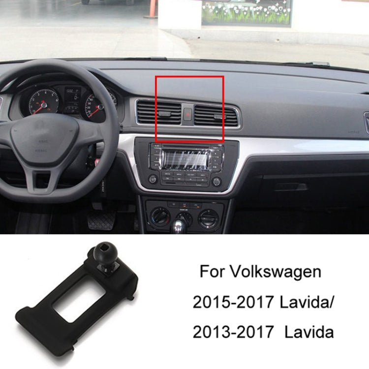 For Volkswagen Car Air Outlet Modified Mobile Phone Holder Base, 05-13 Touran, 08-12 Lavida, 08-12 Bora, 09-13 Golf 6, 11-15 Passat, 11-18 POLO, 11-18 Touareg, 17-21 Magotan/19-20 CC, 14-20 Golf, 12-14 Sagitar, 12-14 Magotan                            ...