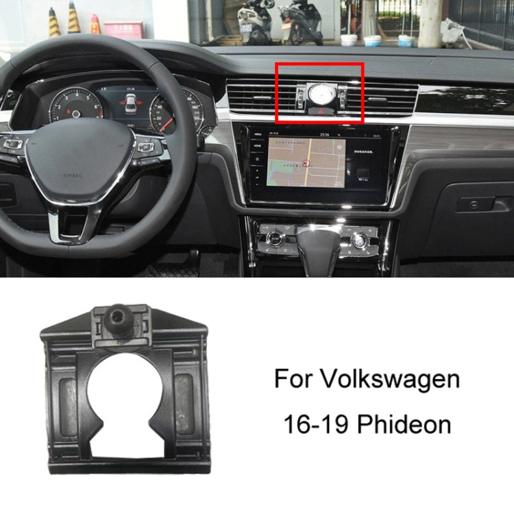 For Volkswagen Car Air Outlet Modified Mobile Phone Holder Base, 05-13 Touran, 08-12 Lavida, 08-12 Bora, 09-13 Golf 6, 11-15 Passat, 11-18 POLO, 11-18 Touareg, 17-21 Magotan/19-20 CC, 14-20 Golf, 12-14 Sagitar, 12-14 Magotan                            ...
