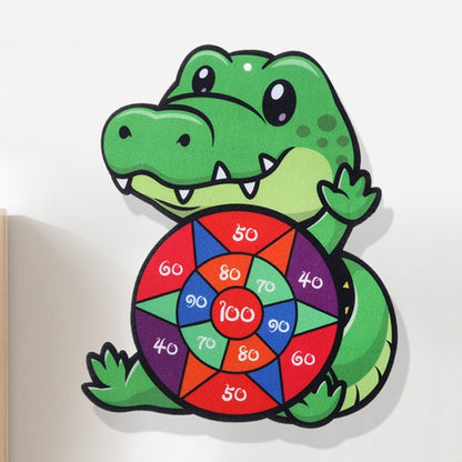 Cartoon Sticky Ball Board Throwing Indoor and Outdoor Toys with 3 Balls, Crocodile, Monkey, Panda, Santa Claus, Rabbit