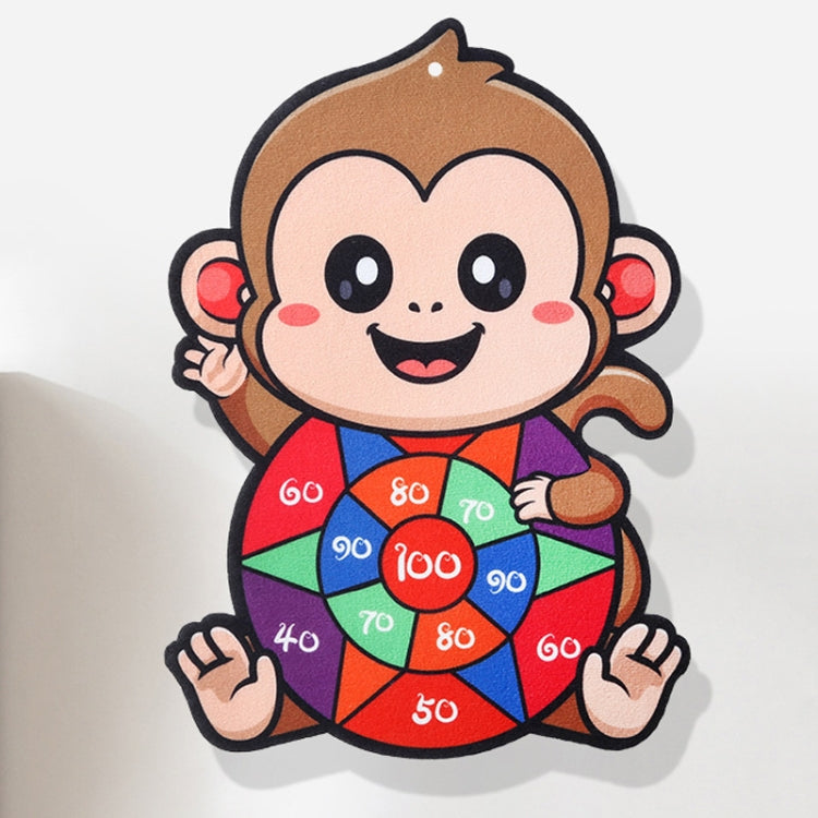 Cartoon Sticky Ball Board Throwing Indoor and Outdoor Toys with 3 Balls, Crocodile, Monkey, Panda, Santa Claus, Rabbit