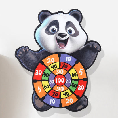 Cartoon Sticky Ball Board Throwing Indoor and Outdoor Toys with 3 Balls, Crocodile, Monkey, Panda, Santa Claus, Rabbit
