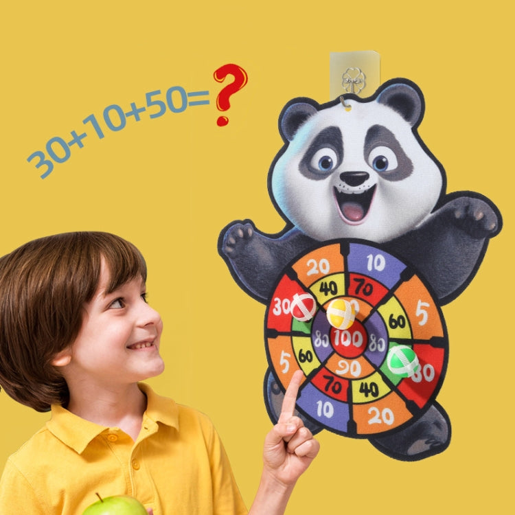 Cartoon Sticky Ball Board Throwing Indoor and Outdoor Toys with 3 Balls, Crocodile, Monkey, Panda, Santa Claus, Rabbit