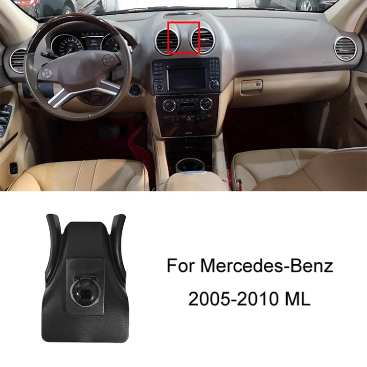 For Mercedes-Benz Left-Handed Drive Mobile Phone Holder Car Air Outlet Base, 05-10 ML, 06-17 R-Class, 08-10 C-Class, 08-12 S-Class, 09-10 B-Class, 11-13 C-Class, 12-19 B-Class, 12 GLK, 12-15 ML, 13-15 GLK, 14-15 E-Class/13-16 E-Class, 12-17 CLS        ...