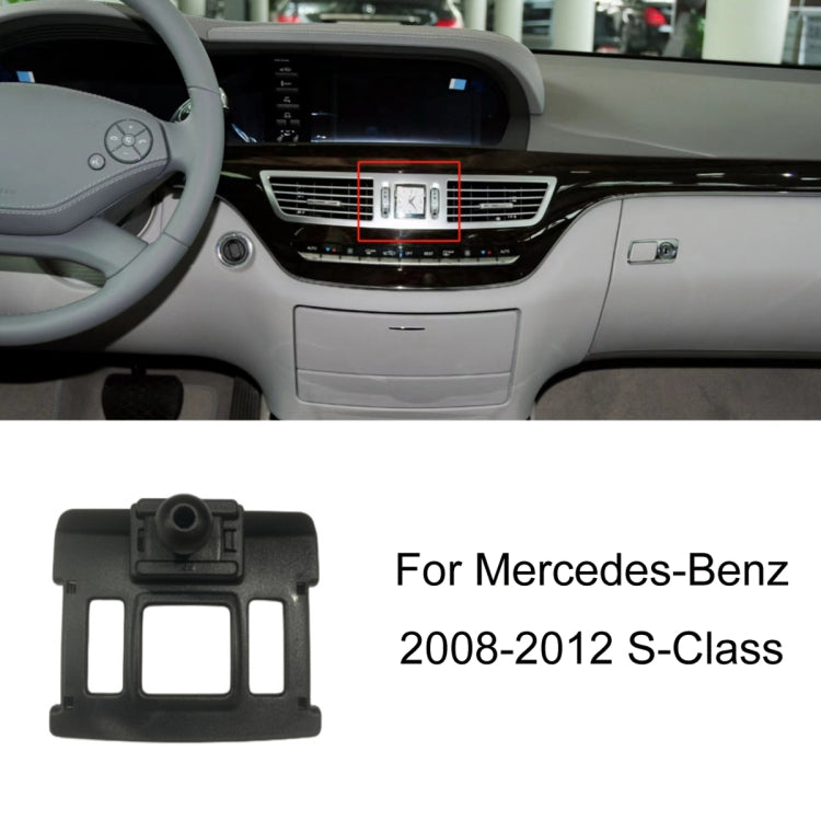 For Mercedes-Benz Left-Handed Drive Mobile Phone Holder Car Air Outlet Base, 05-10 ML, 06-17 R-Class, 08-10 C-Class, 08-12 S-Class, 09-10 B-Class, 11-13 C-Class, 12-19 B-Class, 12 GLK, 12-15 ML, 13-15 GLK, 14-15 E-Class/13-16 E-Class, 12-17 CLS        ...